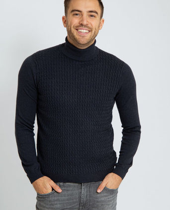 Suitable coltrui cable donkerblauw | Slim-fit