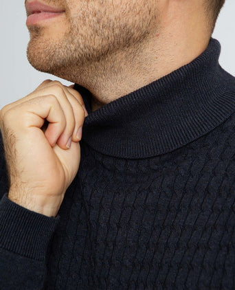 Suitable coltrui cable donkerblauw | Slim-fit