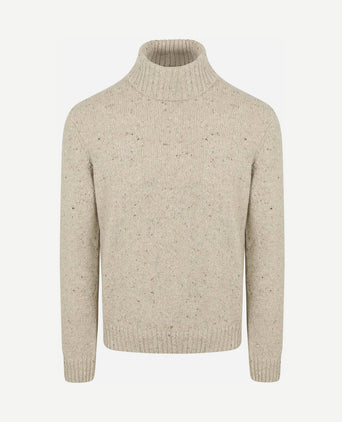 Coltrui donnegal tweed eco wool beige