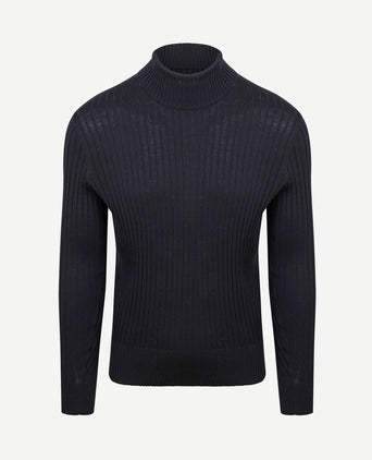 Coltrui rib merino donkerblauw