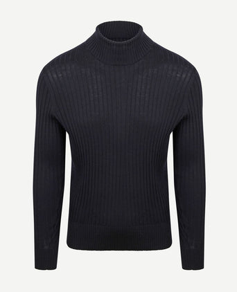 Coltrui rib merino donkerblauw