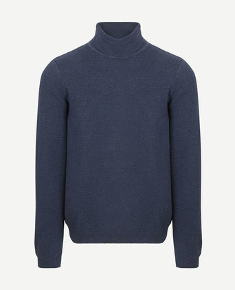 Suitable coltrui structure melange donkerblauw | Regular-fit