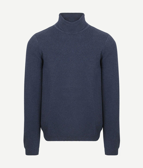 Suitable coltrui structure melange donkerblauw | Regular-fit