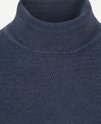 Coltrui structure melange donkerblauw
