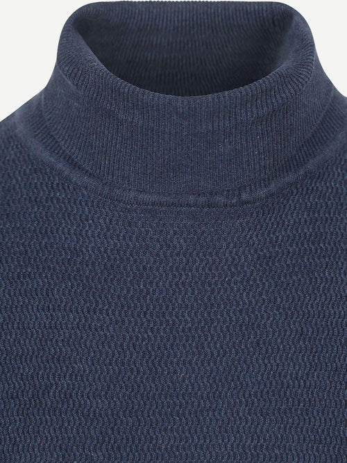 Coltrui structure melange donkerblauw
