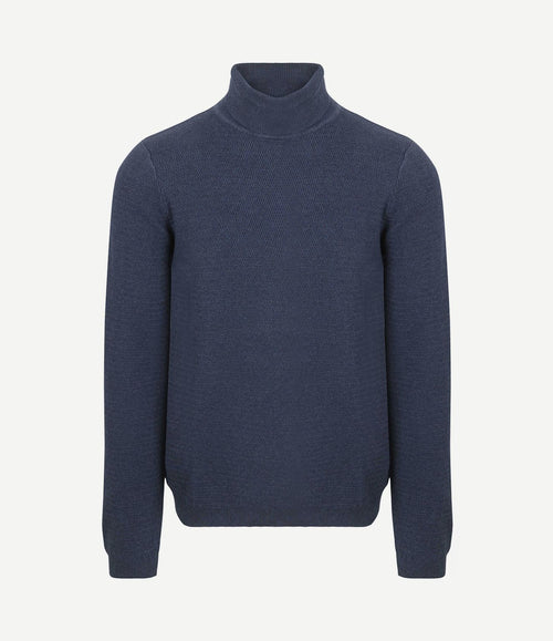 Coltrui structure melange donkerblauw