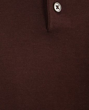 Compact cotton poloshirt bordeaux