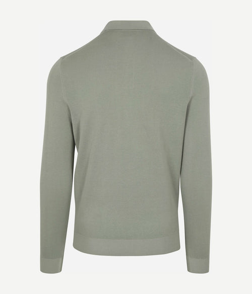 Suitable compact cotton poloshirt lichtgroen