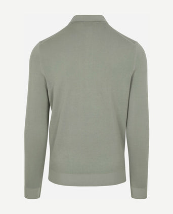 Compact cotton poloshirt lichtgroen
