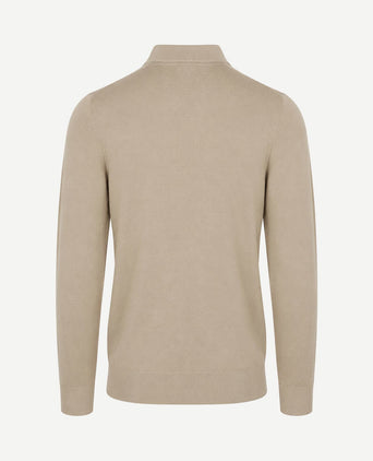 Compact cotton pullover turtle sand