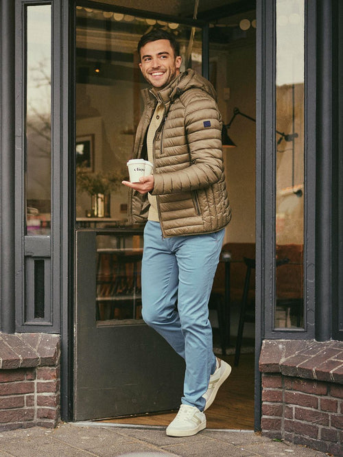 Suitable Copenhagen jas taupe | Regular-fit