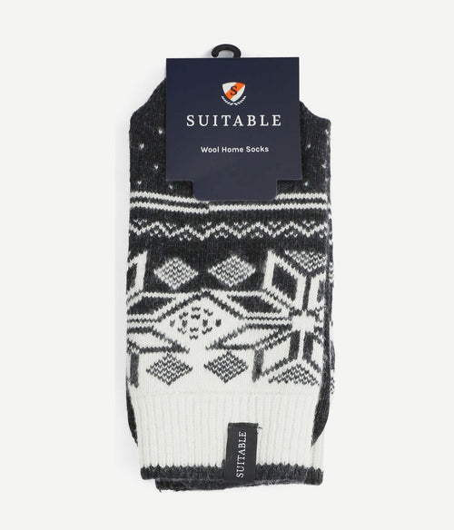 Suitable cosy home sokken antraciet