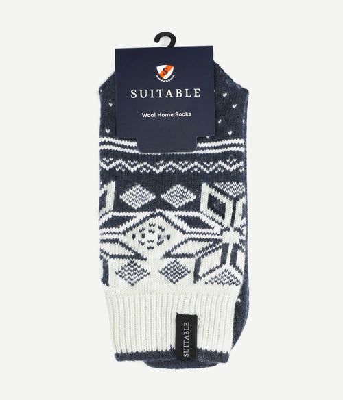 Cosy home sokken donkerblauw