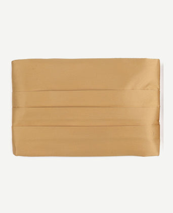 Cumberband strik pochet set goud