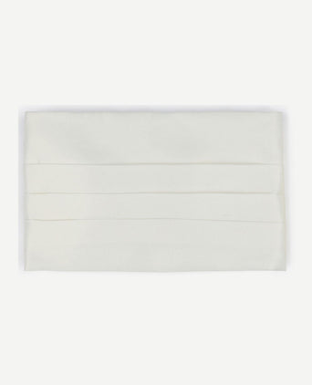 Suitable cumberband strik pochet set off white