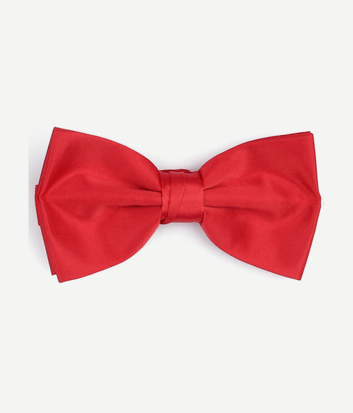 Suitable cumberband strik pochet set rood