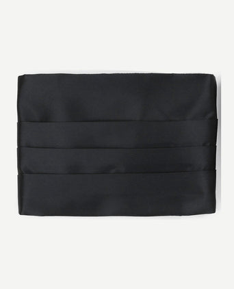 Suitable cumberband strik pochet set zwart