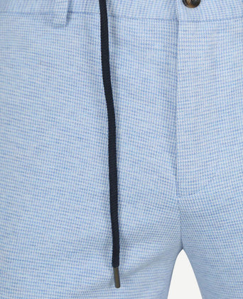 Suitable dace jersey pantalon lichtblauw | Slim-fit