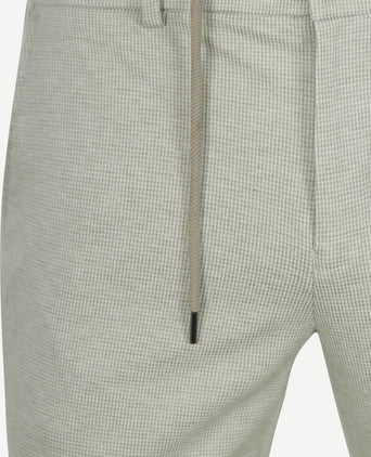 Suitable dace jersey pantalon lichtgroen | Slim-fit