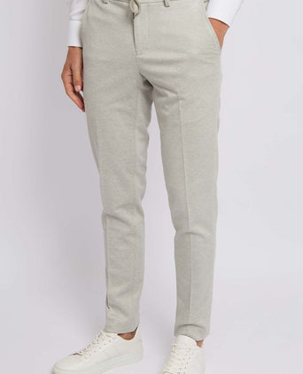 Suitable dace jersey pantalon lichtgroen | Slim-fit