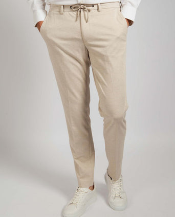 Suitable dace jersey pantalon sand | Slim-fit