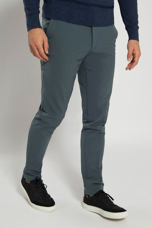 Suitable dace pantalon steel green | Slim-fit