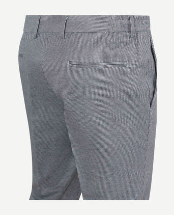 Das pantalon houndstooth donkerblauw