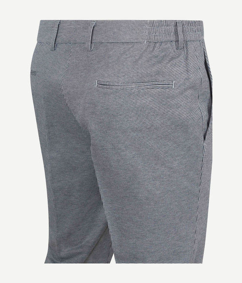 Das pantalon houndstooth donkerblauw