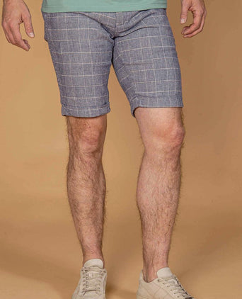 Suitable don short blauw geruit
