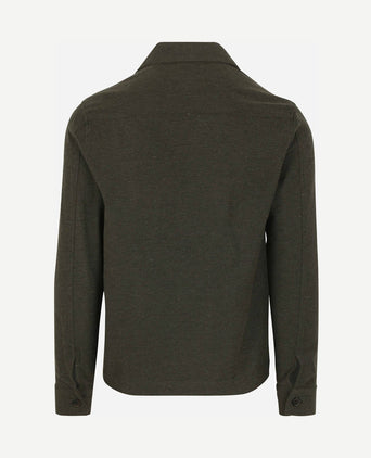 Drop loop overshirt army groen