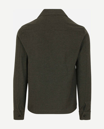 Drop loop overshirt army groen