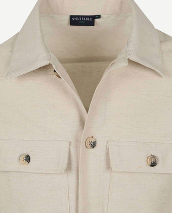 Suitable drop loop overshirt sand | Regular-fit
