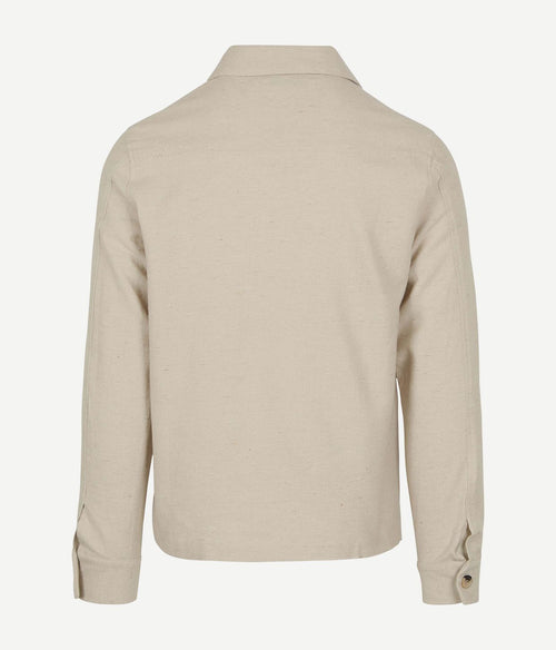 Suitable drop loop overshirt sand | Regular-fit
