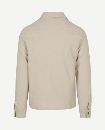 Drop loop overshirt sand