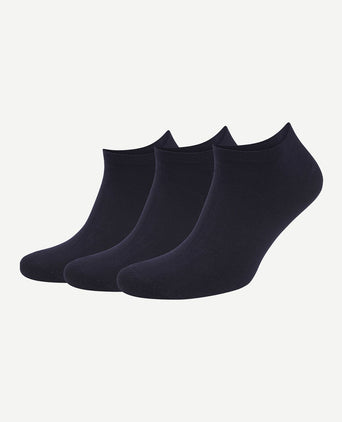 Enkelsokken (3-pack) donkerblauw