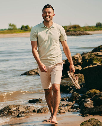 Suitable ferdinand short beige | Slim-fit