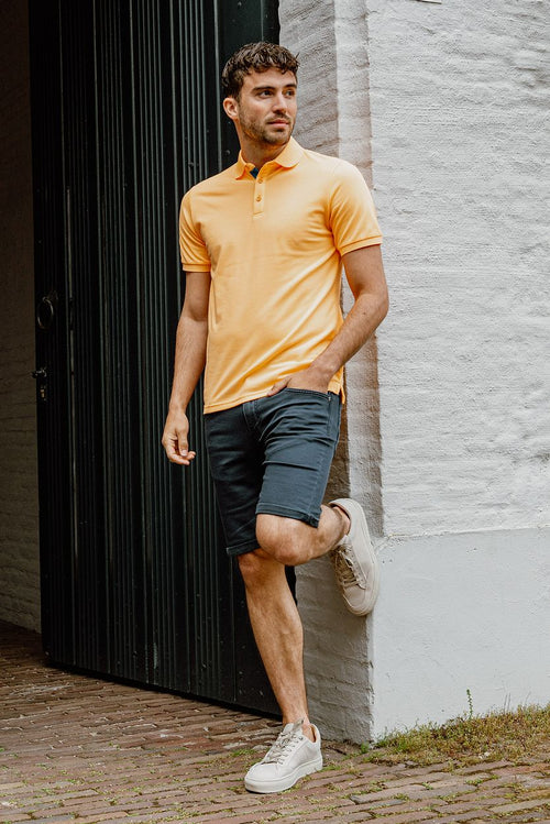 Suitable fluo a polo fel oranje | Slim-fit