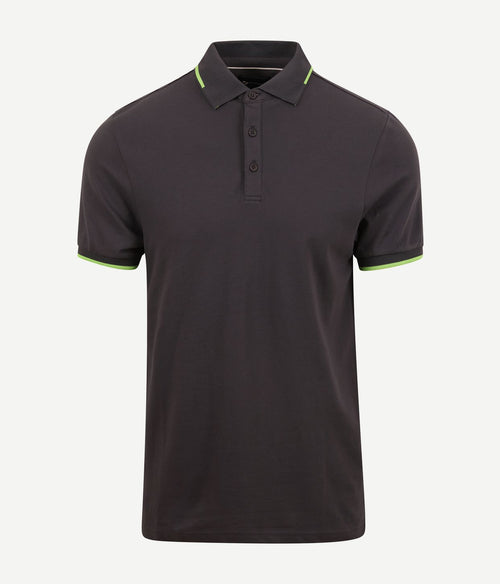 Suitable fluo b polo antraciet | Slim-fit