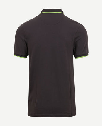 Suitable fluo b polo antraciet | Slim-fit