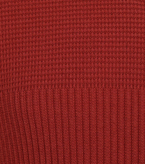 Suitable george pullover halve rits roest