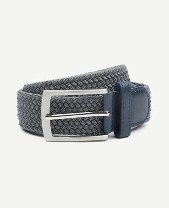 Geweven riem antraciet
