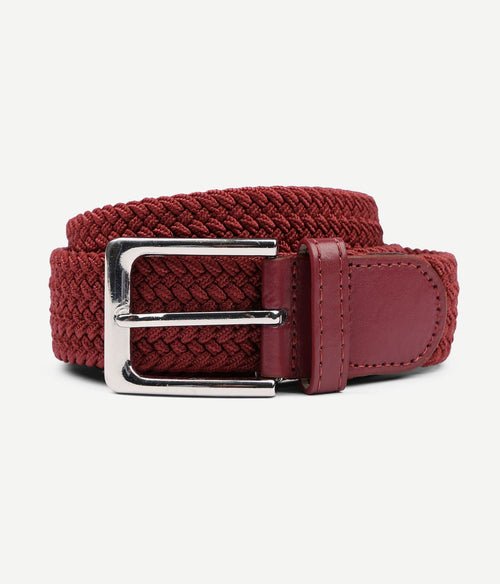 Suitable geweven riem bordeaux
