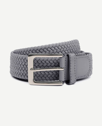 Geweven riem donkergrijs