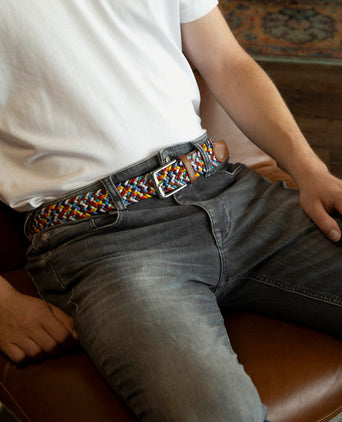 Suitable geweven riem multicolour