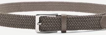 Suitable geweven riem taupe khaki