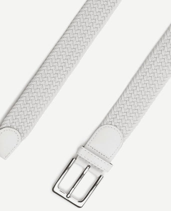 Suitable geweven riem wit