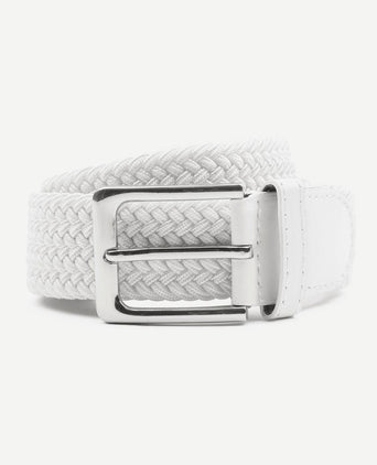 Suitable geweven riem wit