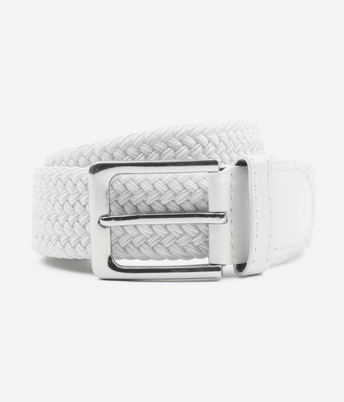 Suitable geweven riem wit