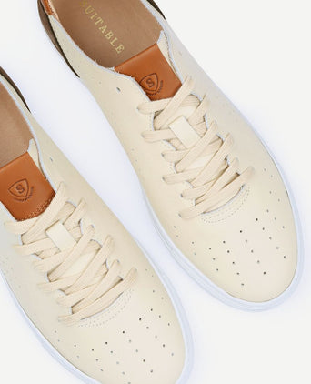 Grain sneaker beige