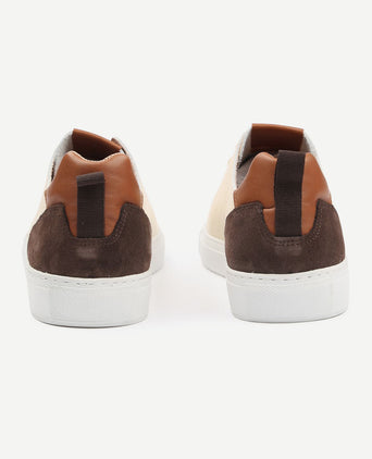 Grain sneaker beige